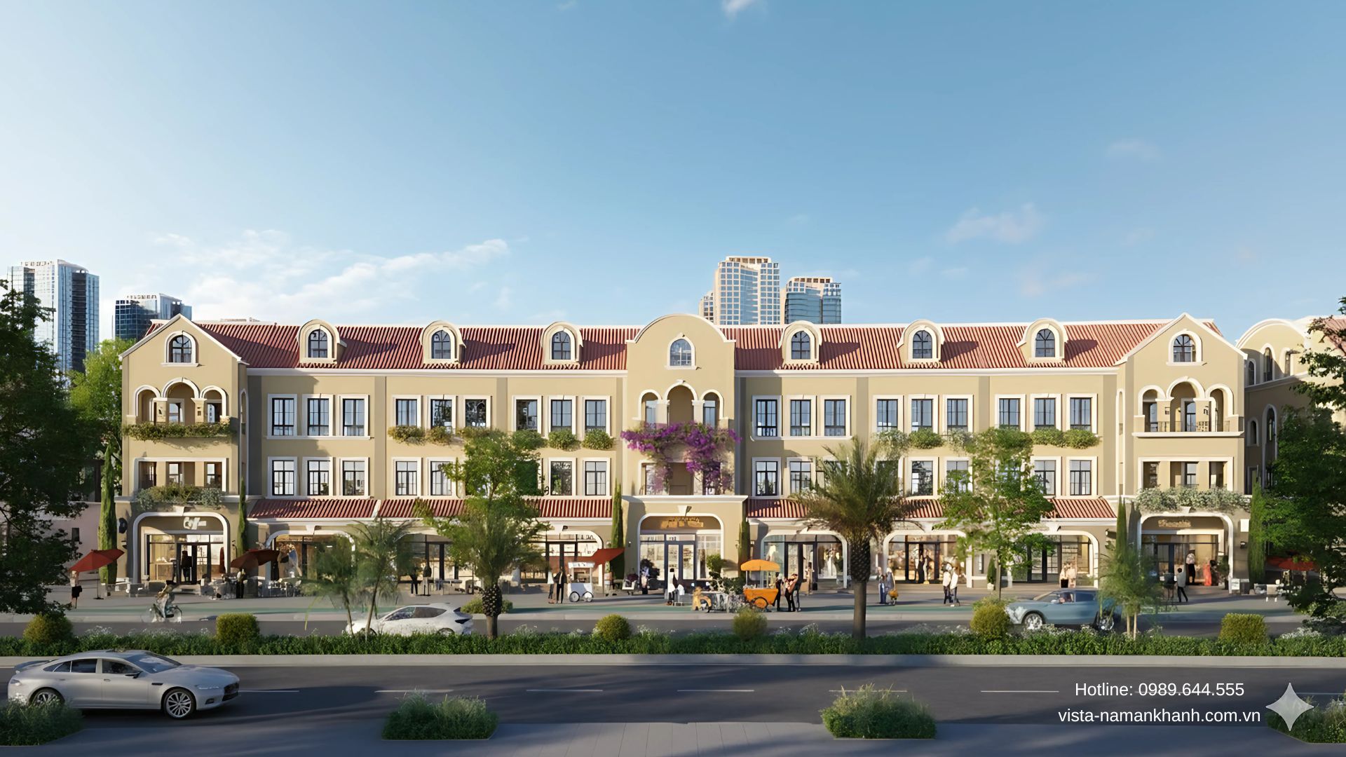 Mẫu nhà vườn liền kề Vista Serena Nam An Khánh