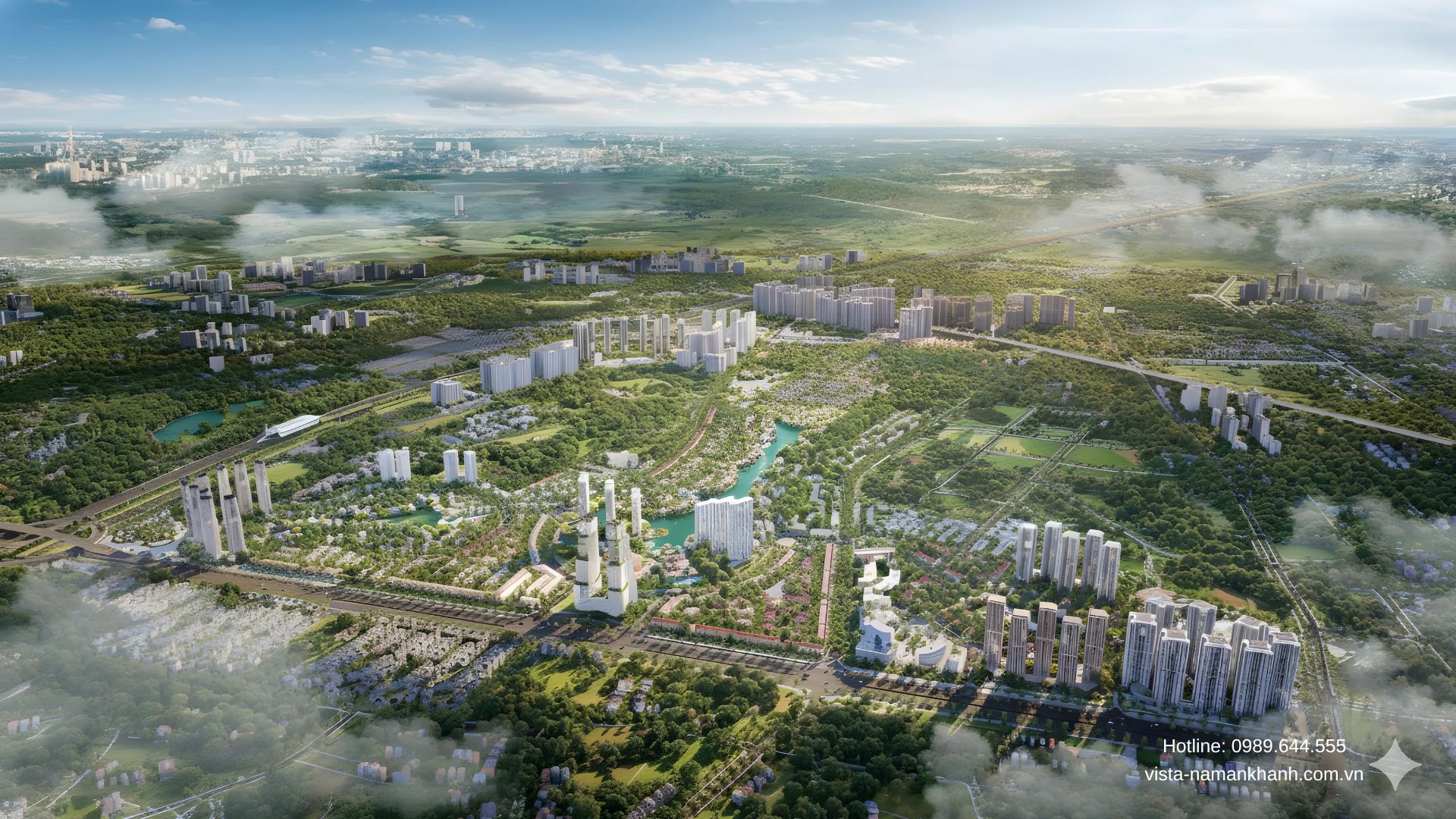 Phối cảnh khu đô thị Vista Nam An Khánh - SJ Group