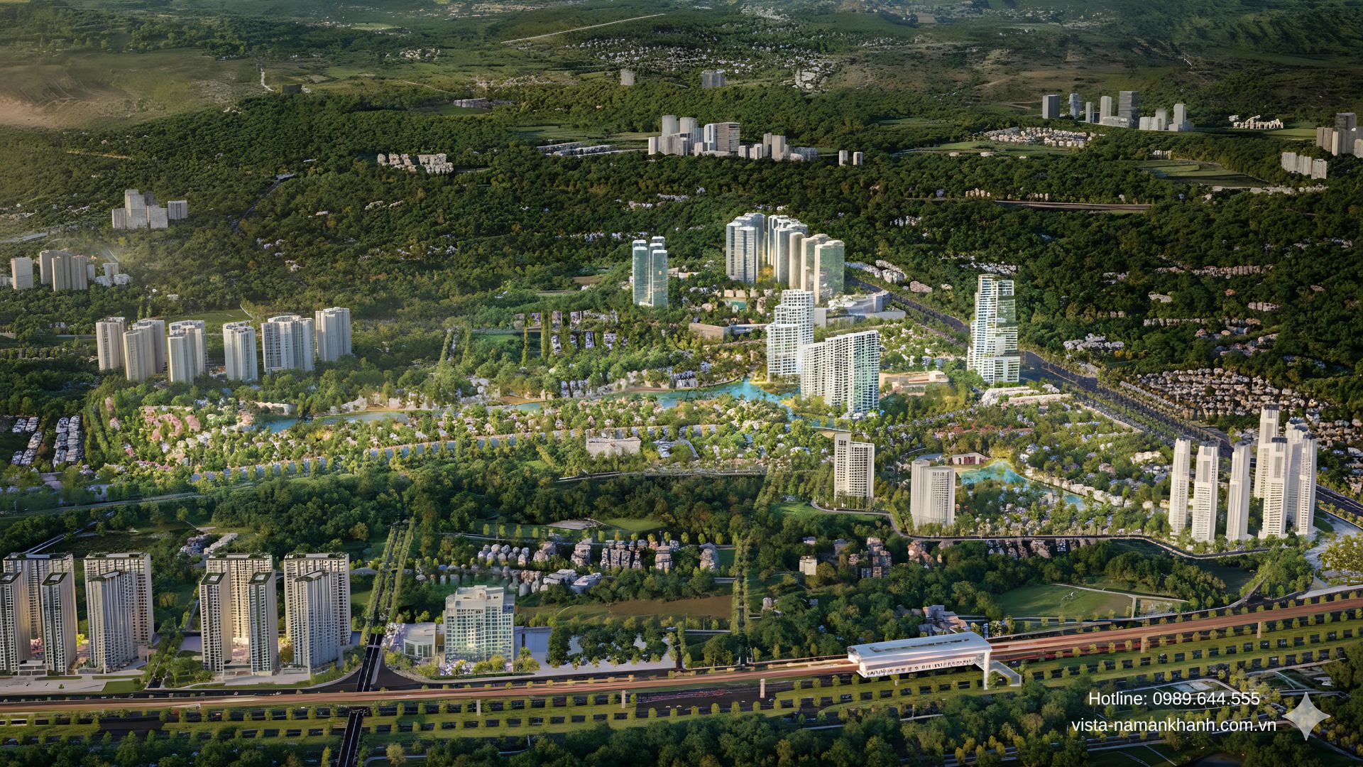 Phối cảnh khu đô thị Vista Nam An Khánh - SJ Group