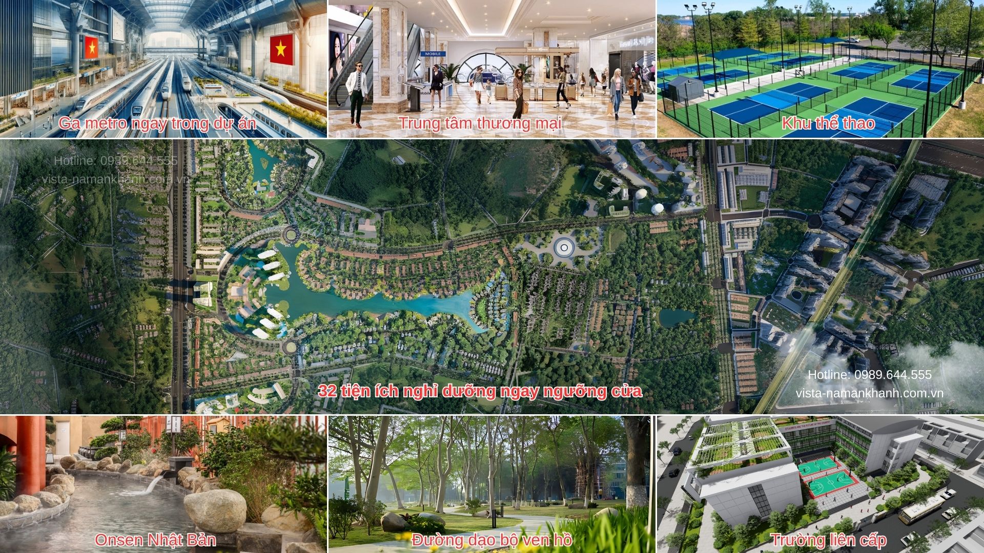 Thiết kế và bố trí tiện ích Vista Nam An Khánh