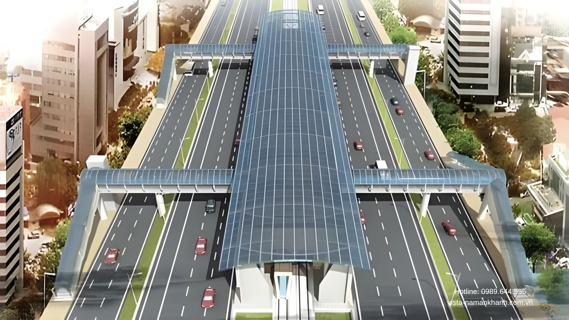 Vị trí Vista Nam An Khánh trên tuyến Metro số 5 Văn Cao - Hòa Lạc